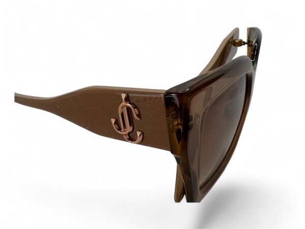 Jimmy Choo eleni/g/s fwmha transparent brown-beige - Imagen 3